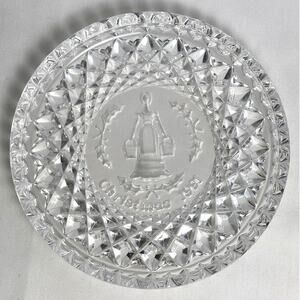 Waterford Crystal Twelve Days of Christmas 1991 "Maids-a-Milking" Plate Ireland